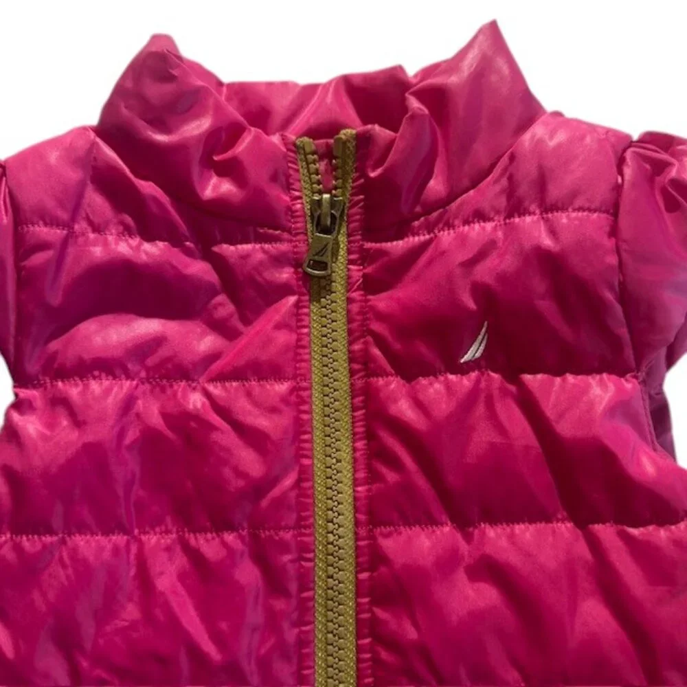 Magenta Toddler‎ Girls Nautica Puffer Vest Size 18 months